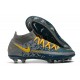 Chaussures Nike Phantom Gt Elite Df Fg Gris Bleu Jaune