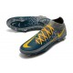Chaussures Nike Phantom Gt Elite Df Fg Gris Bleu Jaune