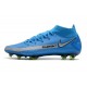 Nike Phantom GT Elite DF FG Homme Bleu Argent