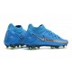 Nike Phantom GT Elite DF FG Homme Bleu Argent