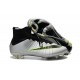 Meilleure Chaussures Nouveau Nike Mercurial Superfly FG Homme Argent Noir