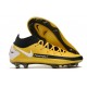 Chaussures Nike Phantom Gt Elite Df Fg Jaune Noir Blanc