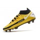 Chaussures Nike Phantom Gt Elite Df Fg Jaune Noir Blanc