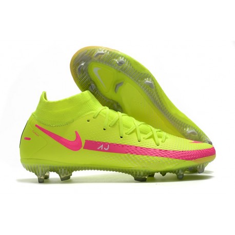 Nike Phantom GT Elite DF FG Homme Vert Rose