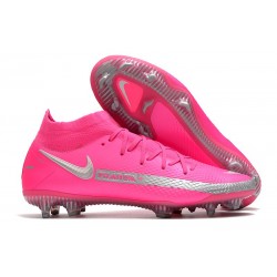 Chaussures Nike Phantom Gt Elite Df Fg Rose Argent