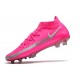 Chaussures Nike Phantom Gt Elite Df Fg Rose Argent