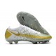 Nike Phantom GT Elite FG Chaussures de Football - Blanc Or