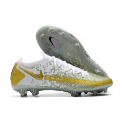 Nike Phantom GT Elite FG Chaussures de Football - Blanc Or