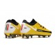 Crampon Nouveaux Nike Phantom GT Elite FG Jaune Noir Blanc