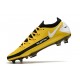 Crampon Nouveaux Nike Phantom GT Elite FG Jaune Noir Blanc