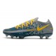 Crampon Nouveaux Nike Phantom GT Elite FG Bleu Gris Jaune