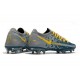 Crampon Nouveaux Nike Phantom GT Elite FG Bleu Gris Jaune