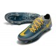 Crampon Nouveaux Nike Phantom GT Elite FG Bleu Gris Jaune