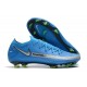 Crampon Nouveaux Nike Phantom GT Elite FG Bleu Argent