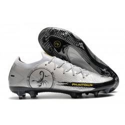 Crampon Nouveaux Nike Phantom GT Scorpion Elite FG Argent Noir