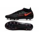 Nike Crampons Phantom GT Elite AG-Pro Noir Rouge Chili Gris fumee