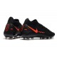 Nike Crampons Phantom GT Elite AG-Pro Noir Rouge Chili Gris fumee