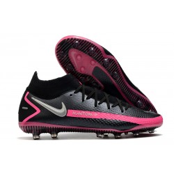 Nike Crampons Phantom GT Elite AG-Pro Noir Argent Rose