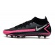 Nike Crampons Phantom GT Elite AG-Pro Noir Argent Rose