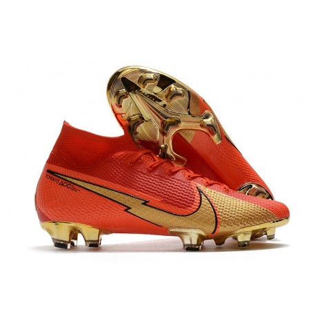 Nike Mercurial Superfly VII Elite DF FG Ronaldo CR100 Rouge Or