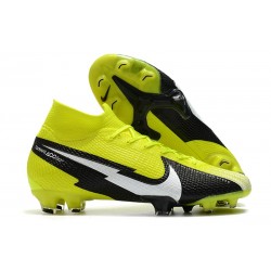 Nike Mercurial Superfly VII Elite DF FG Jaune Noir Blanc