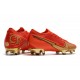 Crampon Nike Mercurial Vapor 13 Elite FG CR100 Rojo Oro