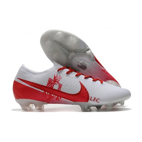 Crampon Nike Mercurial Vapor 13 Elite FG LFC Blanc Rouge