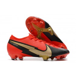 Crampon Nike Mercurial Vapor 13 Elite FG Rouge Noir Or