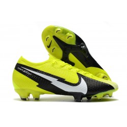 Crampon Nike Mercurial Vapor 13 Elite FG Jaune Noir Blanc