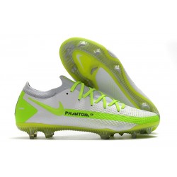 Crampon Nouveaux Nike Phantom GT Elite FG Blanc Jaune