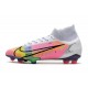 Nike Mercurial Superfly 8 Elite FG Crampons Blanc Multicolore