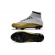 Meilleure Chaussures Nouveau Ronaldo 501 Nike Mercurial Superfly FG Blanc Or 