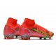 Nike Mercurial Superfly 8 Elite FG Crampons Rubis Argent Metallique