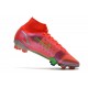 Nike Mercurial Superfly 8 Elite FG Crampons Rubis Argent Metallique