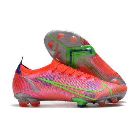 Nike Mercurial Vapor 14 Elite FG Chaussures Rubis Argent Metallique