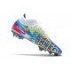 Nike Phantom GT Elite DF 3D FG Homme Blanc Bleu Rose Jaune