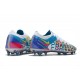 Crampon Nouveaux Nike Phantom GT Elite 3D FG Blanc Bleu Rose Jaune