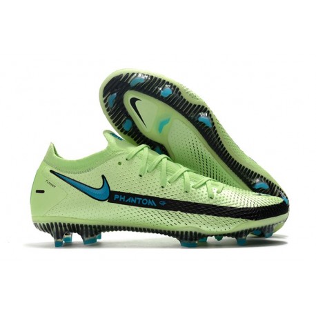 Crampon Nouveaux Nike Phantom GT Elite FG Impulse - Vert Bleu