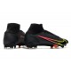 Nike Mercurial Superfly 8 Elite FG Black x Prism - Noir Jaune Rouge