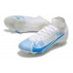 Nike Mercurial Superfly 8 Elite FG Crampons Blanc Bleu