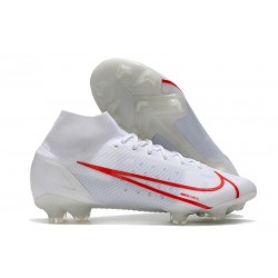 Nike Mercurial Superfly VIII Elite FG Blanc Rouge