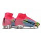 Nike Mercurial Superfly 8 Elite FG Crampons Rose Bleu Vert