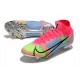 Nike Mercurial Superfly 8 Elite FG Crampons Rose Bleu Vert