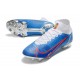 Nike Mercurial Superfly 8 Elite FG Crampons Bleu Blanc Rouge