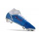 Nike Mercurial Superfly 8 Elite FG Crampons Bleu Blanc Rouge