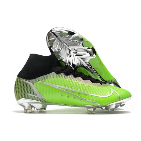 Nike Mercurial Superfly VIII Elite FG Vert Argent Noir