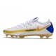 Nike Chaussure Phantom GT Elite FG Blanc Bleu Or