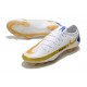 Nike Chaussure Phantom GT Elite FG Blanc Bleu Or