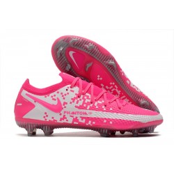 Nike Chaussure Phantom GT Elite FG Rose Blanc