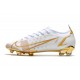 Nike Mercurial Vapor 14 Elite FG Chaussures Blanc Or